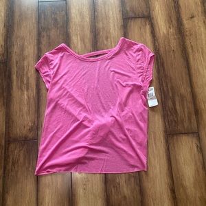 Fox open back T size L new with tags